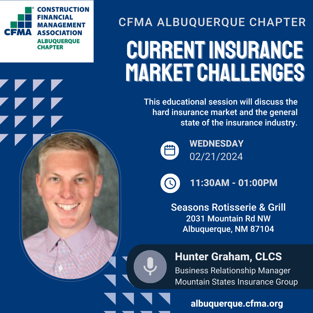 Chapter Luncheon: Current Insurance Market Challenges - Construction ...